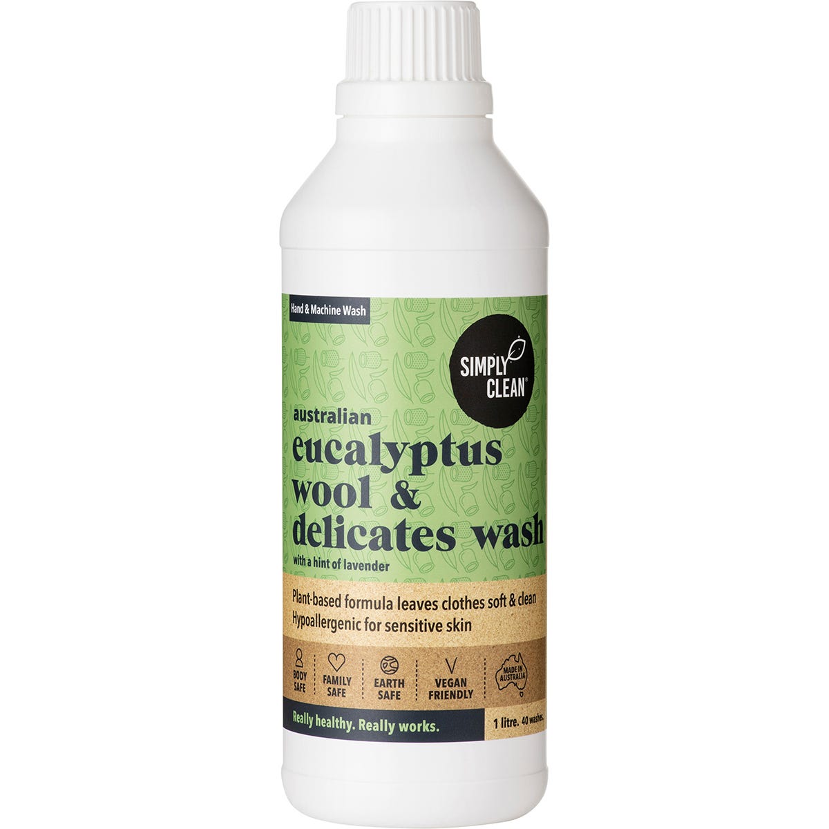 Simply Clean Wool & Delicates Wash Eucalyptus 1L