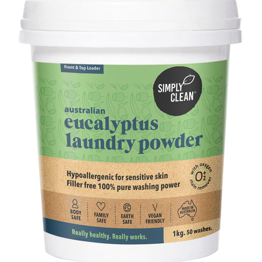 Simply Clean Laundry Powder Eucalyptus 1kg