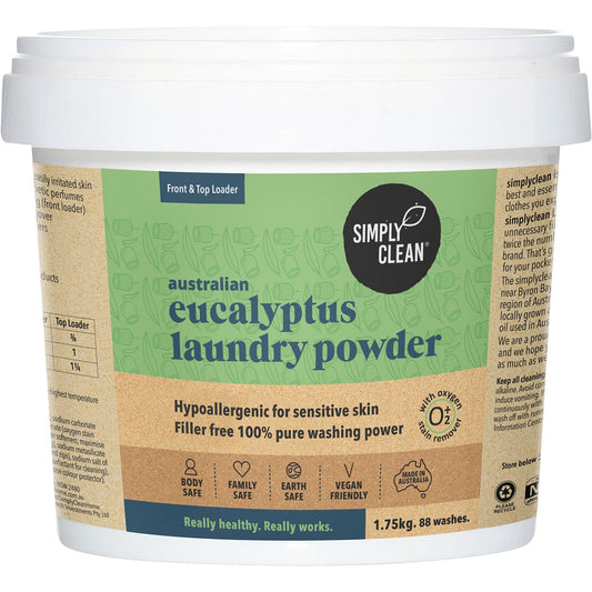 Simply Clean Laundry Powder Eucalyptus 1.75kg