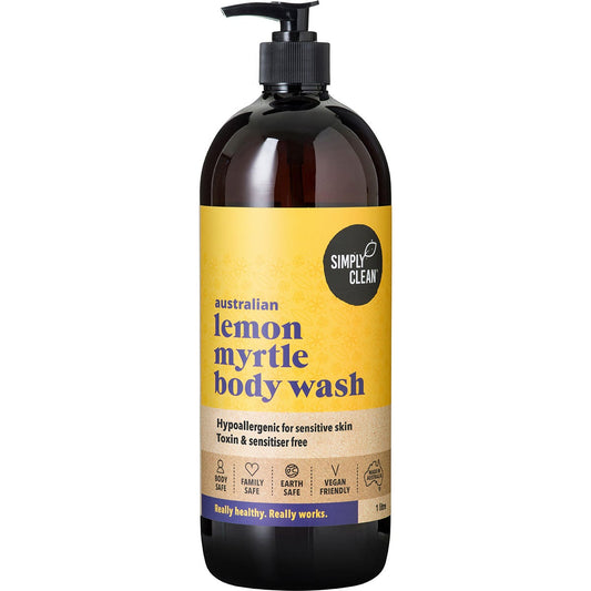 Simply Clean Body Wash Lemon Myrtle 1L