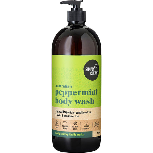 Simply Clean Body Wash Peppermint 1L