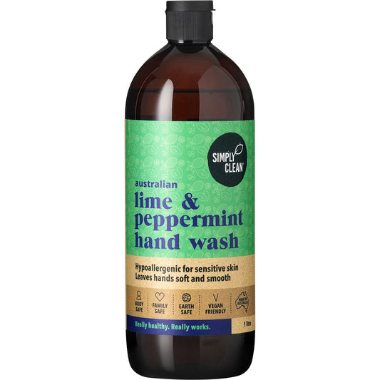 Simply Clean Hand Wash Lime & Peppermint 1L