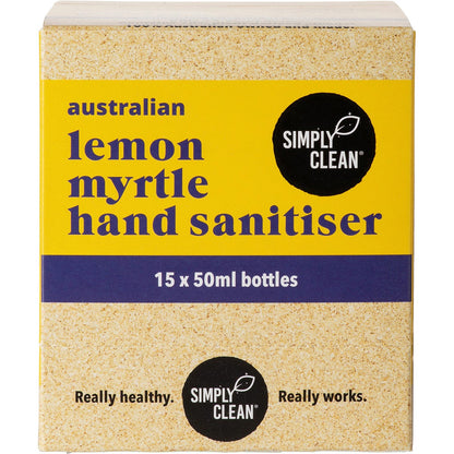 Simply Clean Hand Sanitiser Lemon Myrtle 15x50ml