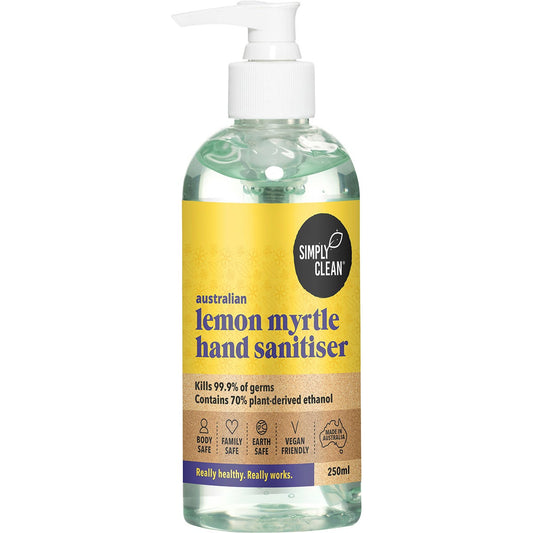 Simply Clean Hand Sanitiser Lemon Myrtle 250ml