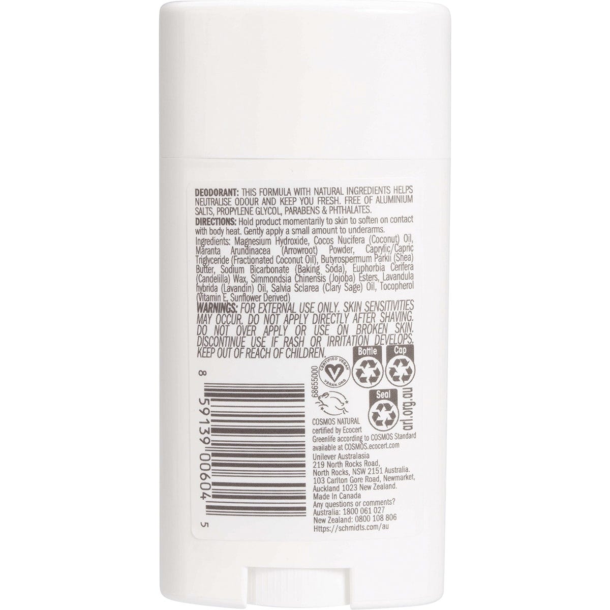 Schmidt's Deodorant Stick Lavender + Sage 75g