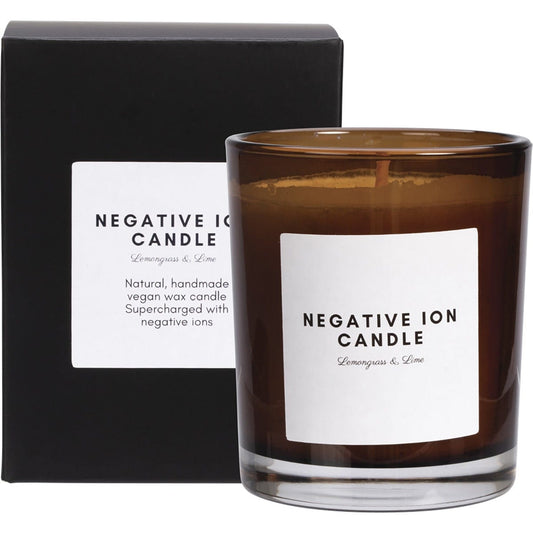 Supercharged Food Negative Ion Candle Lemongrass & Lime