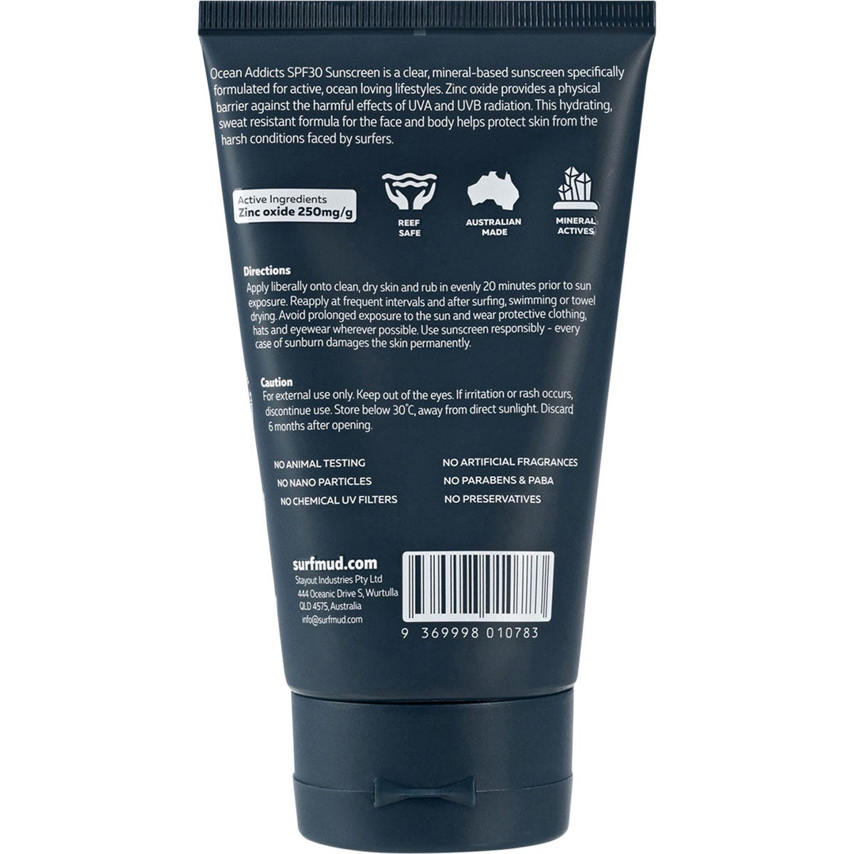 Surfmud Oceans Addicts Sunscreen SPF 30 125g