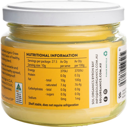 Sol Organics Coconut Oil & Ghee 275g