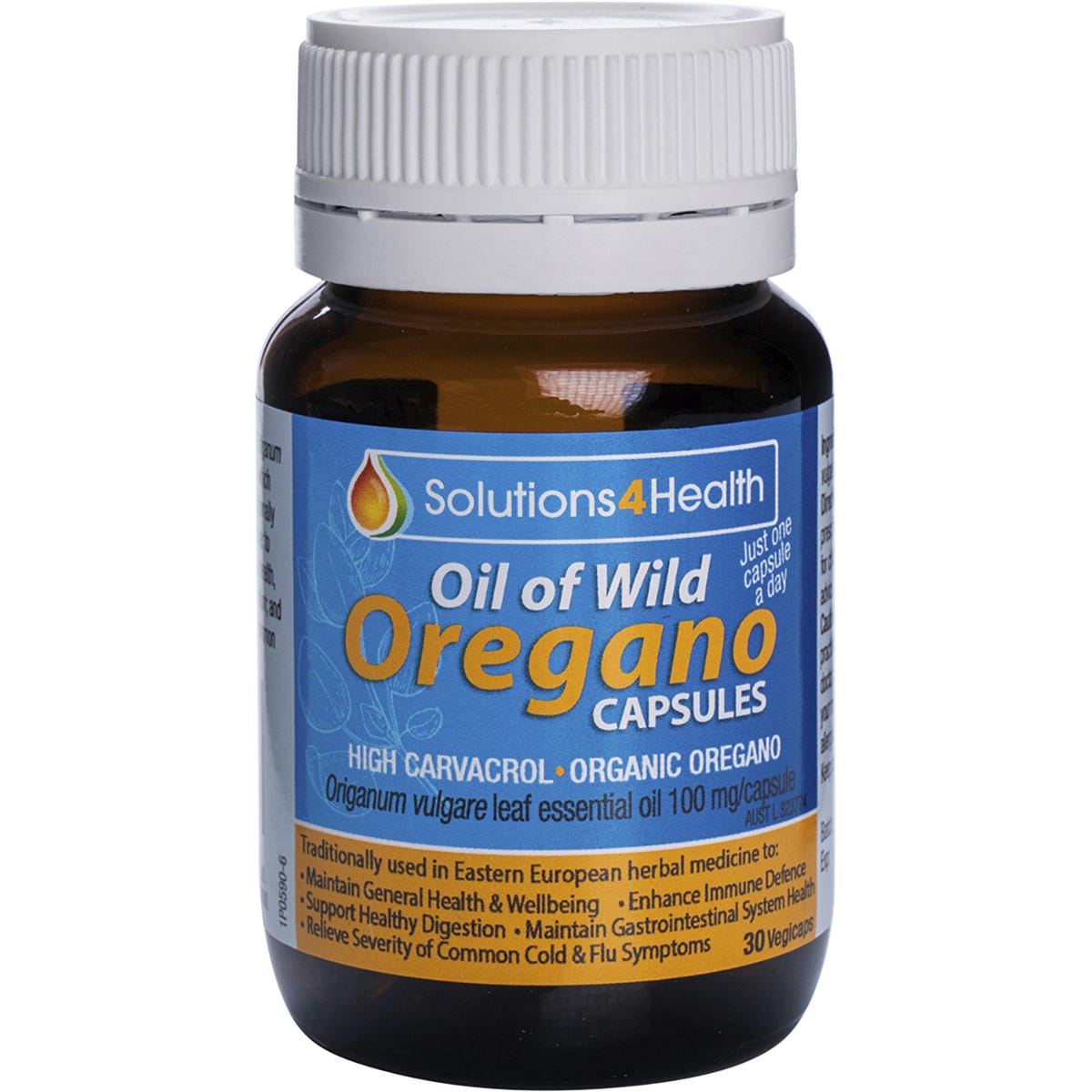 Solutions 4 Health Oil of Wild Oregano VegeCaps 30 Caps