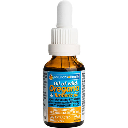 Solutions 4 Health Oil of Wild Oregano with Turmeric Oil 25ml