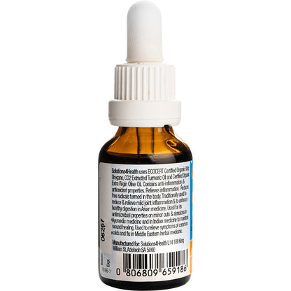 Solutions 4 Health Oil of Wild Oregano with Turmeric Oil 25ml