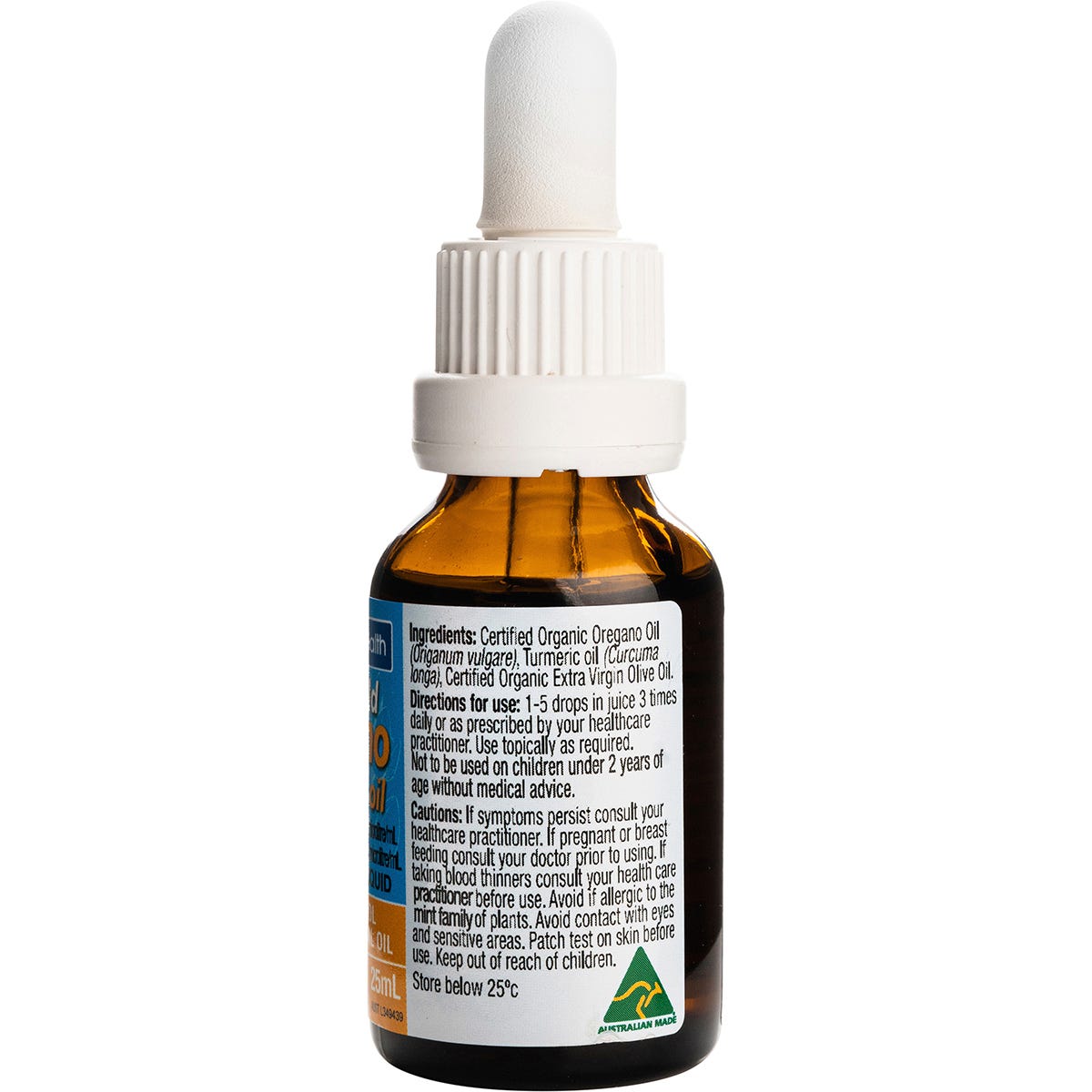 Solutions 4 Health Oil of Wild Oregano with Turmeric Oil 25ml