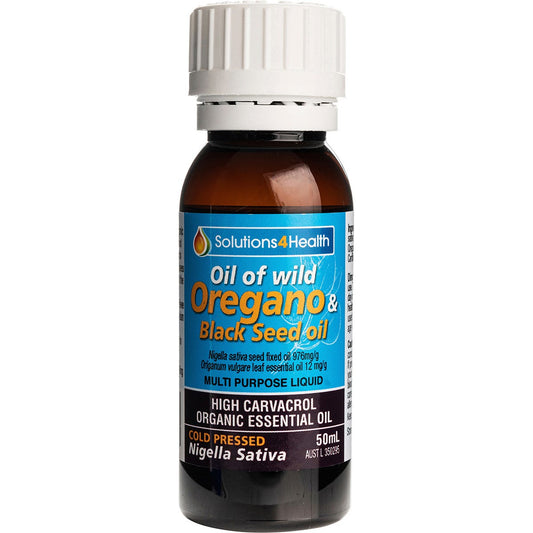 Solutions 4 Health Oil of Wild Oregano with Black Seed Oil 50ml