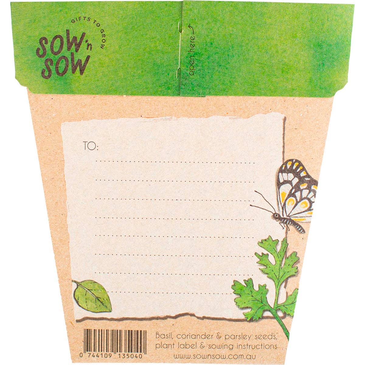 Sow 'n Sow Gift of Seeds Trio of Herbs