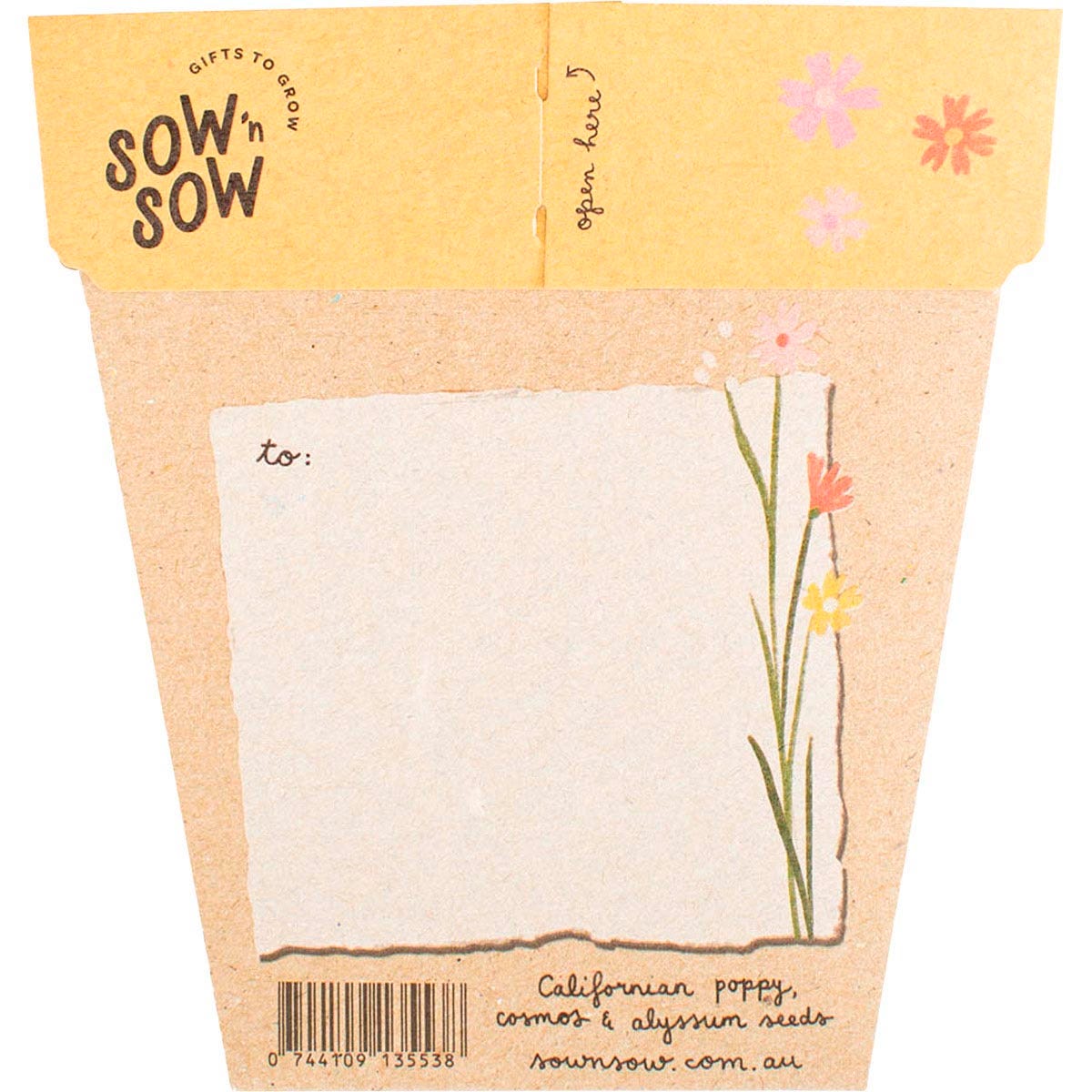 Sow 'n Sow Gift of Seeds Wildflowers