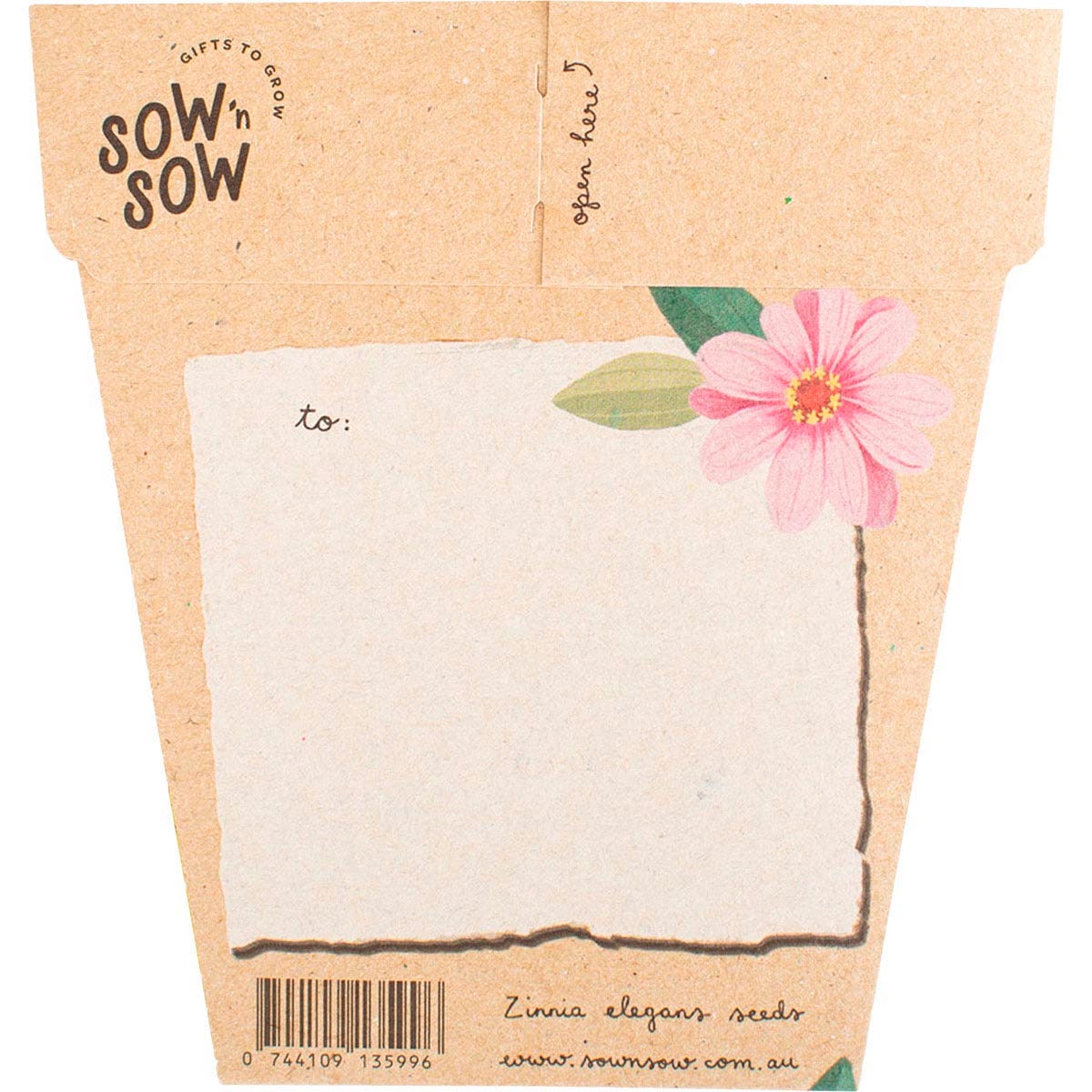 Sow 'n Sow Gift of Seeds Happy Birthday Zinnia