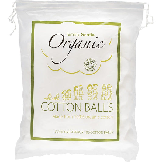 Simply Gentle Organic Cotton Balls 100pk