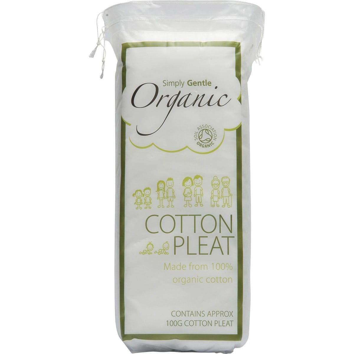 Simply Gentle Organic Cotton Pleat 100g