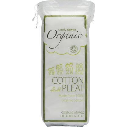 Simply Gentle Organic Cotton Pleat 100g