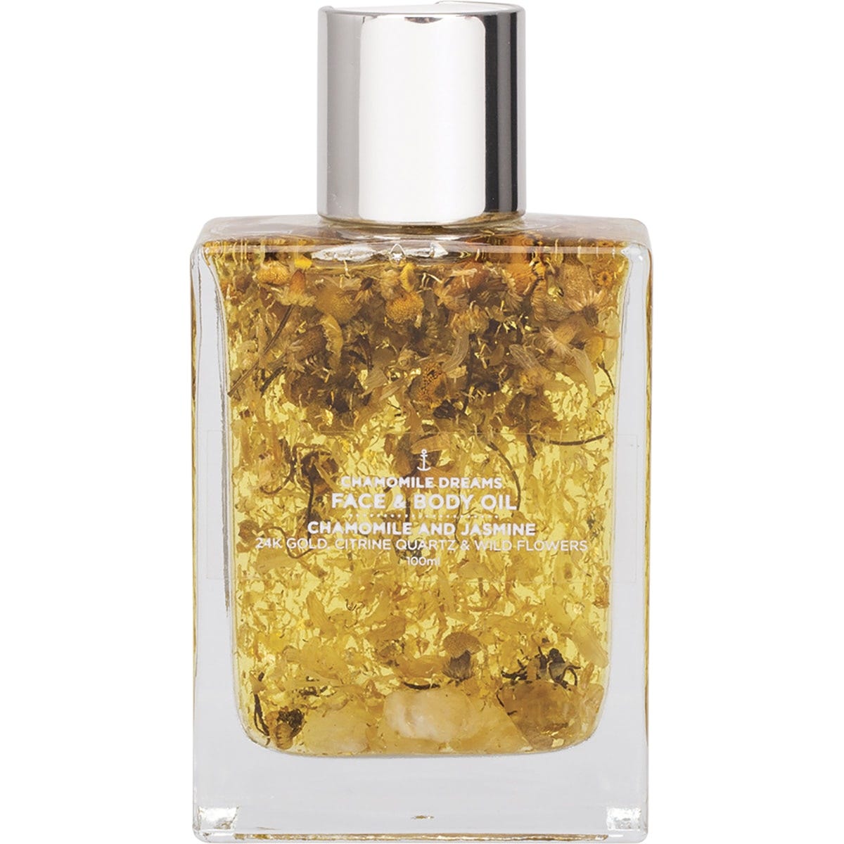 Summer Salt Body Face & Body Oil 24K Gold Chamomile Citrine Quartz 100ml