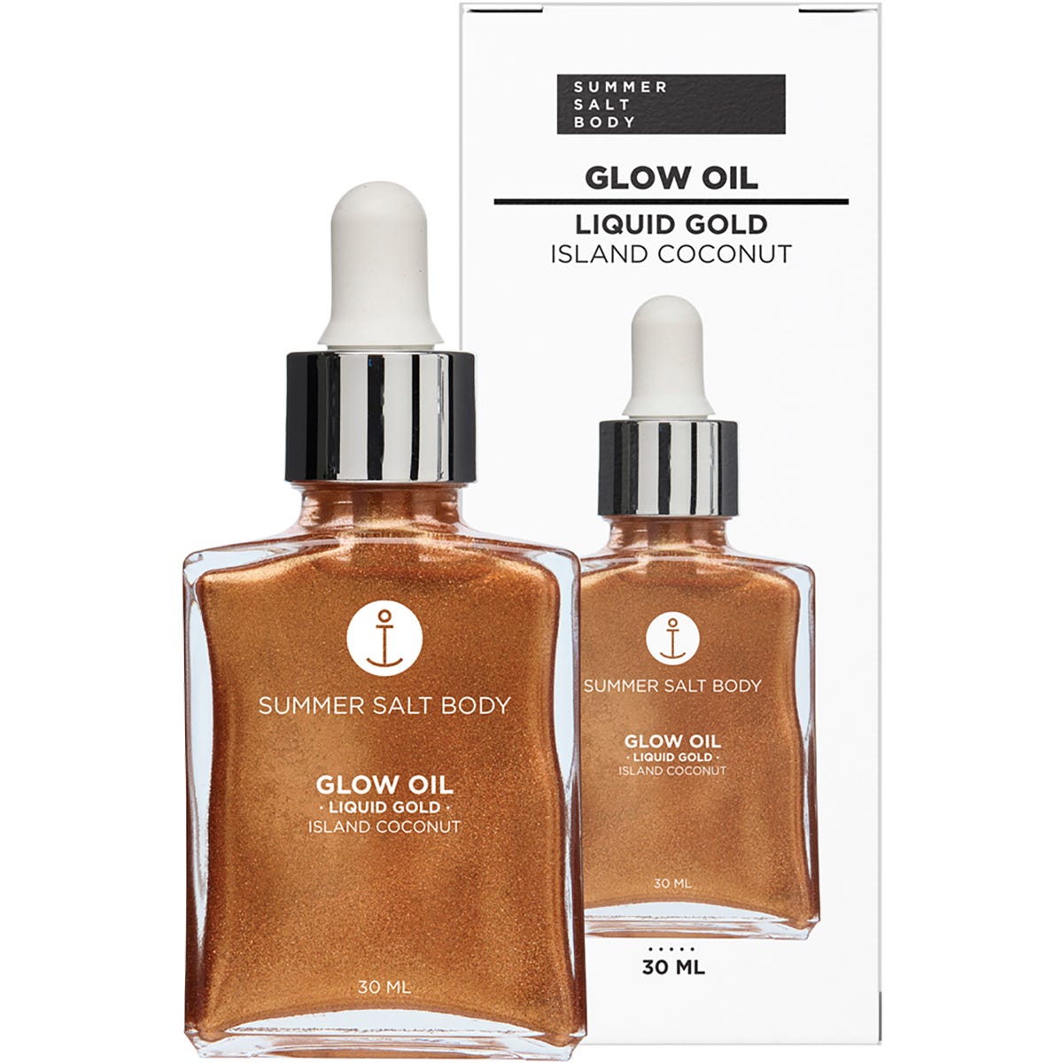 Summer Salt Body Glow Oil Liquid Gold Island Coconut 30ml