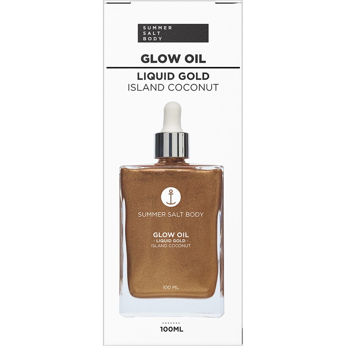 Summer Salt Body Glow Oil Liquid Gold Island Coconut 100ml