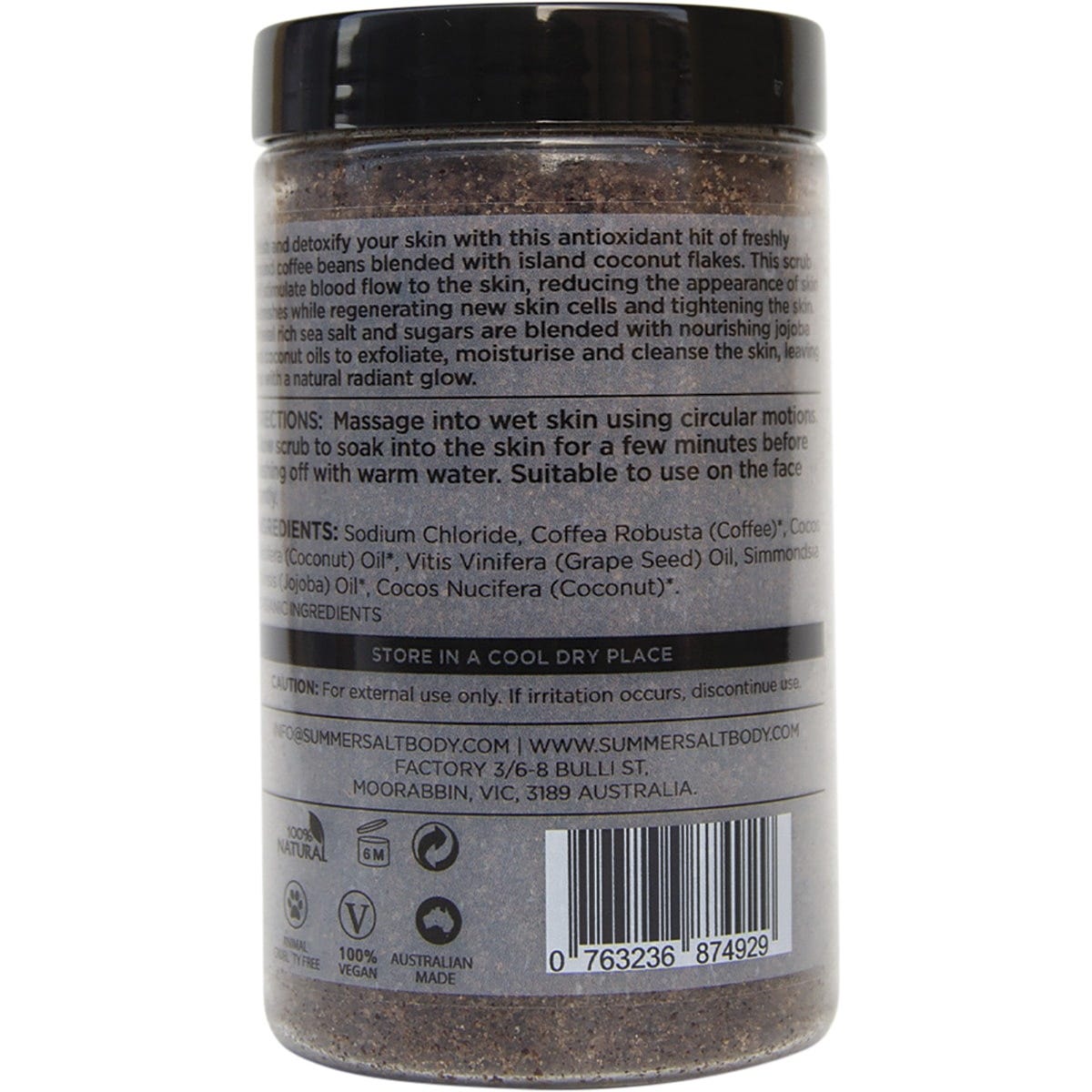 Summer Salt Body Salt Scrub Coffee 350g