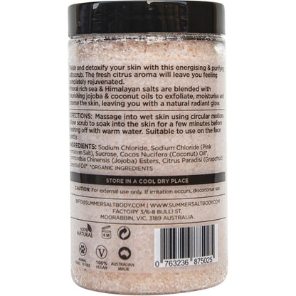 Summer Salt Body Salt Scrub Pink Grapefruit 350g