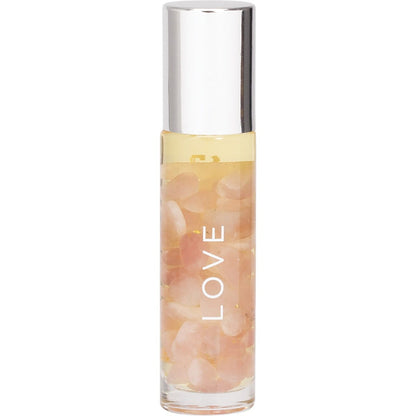 Summer Salt Body Essential Oil Roller 24K Gold Love Rose Quartz 10ml