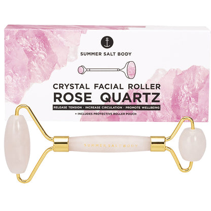 Summer Salt Body Crystal Facial Roller Rose Quartz