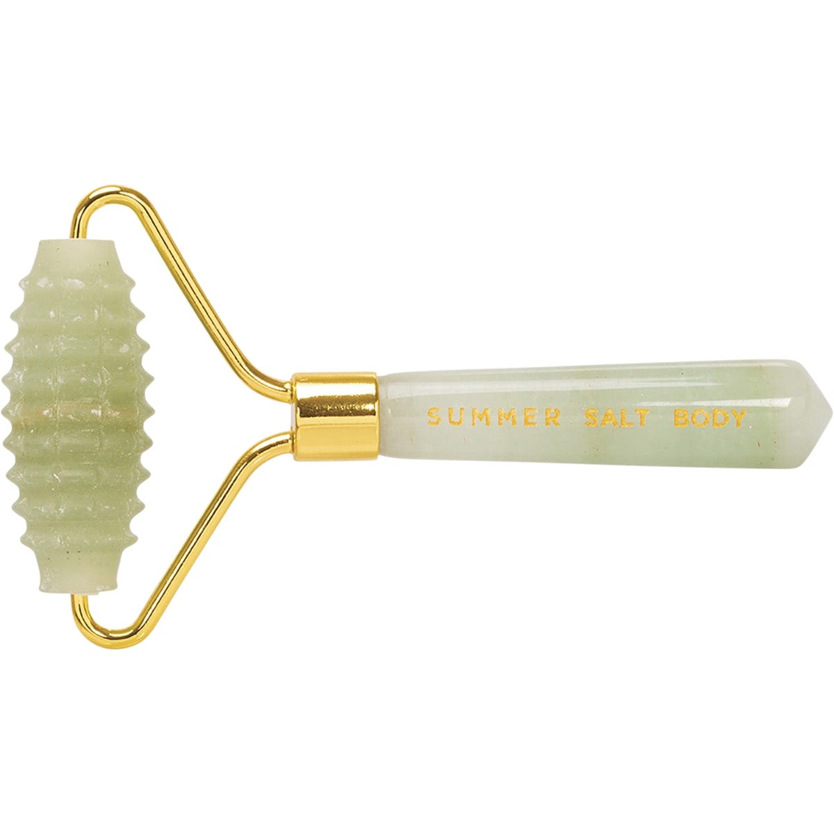 Summer Salt Body Spiky Crystal Facial Roller Green Jade