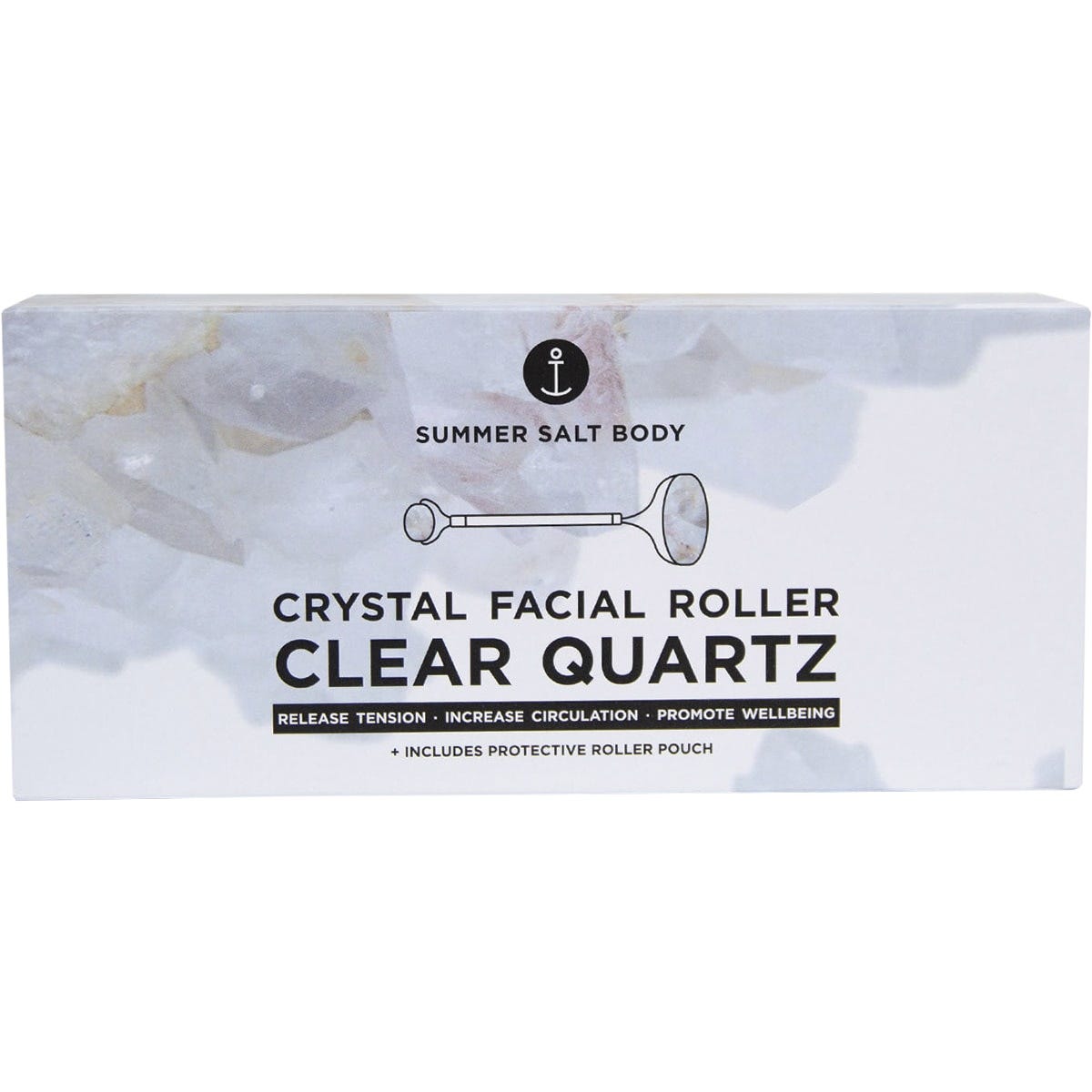 Summer Salt Body Crystal Facial Roller Clear Quartz