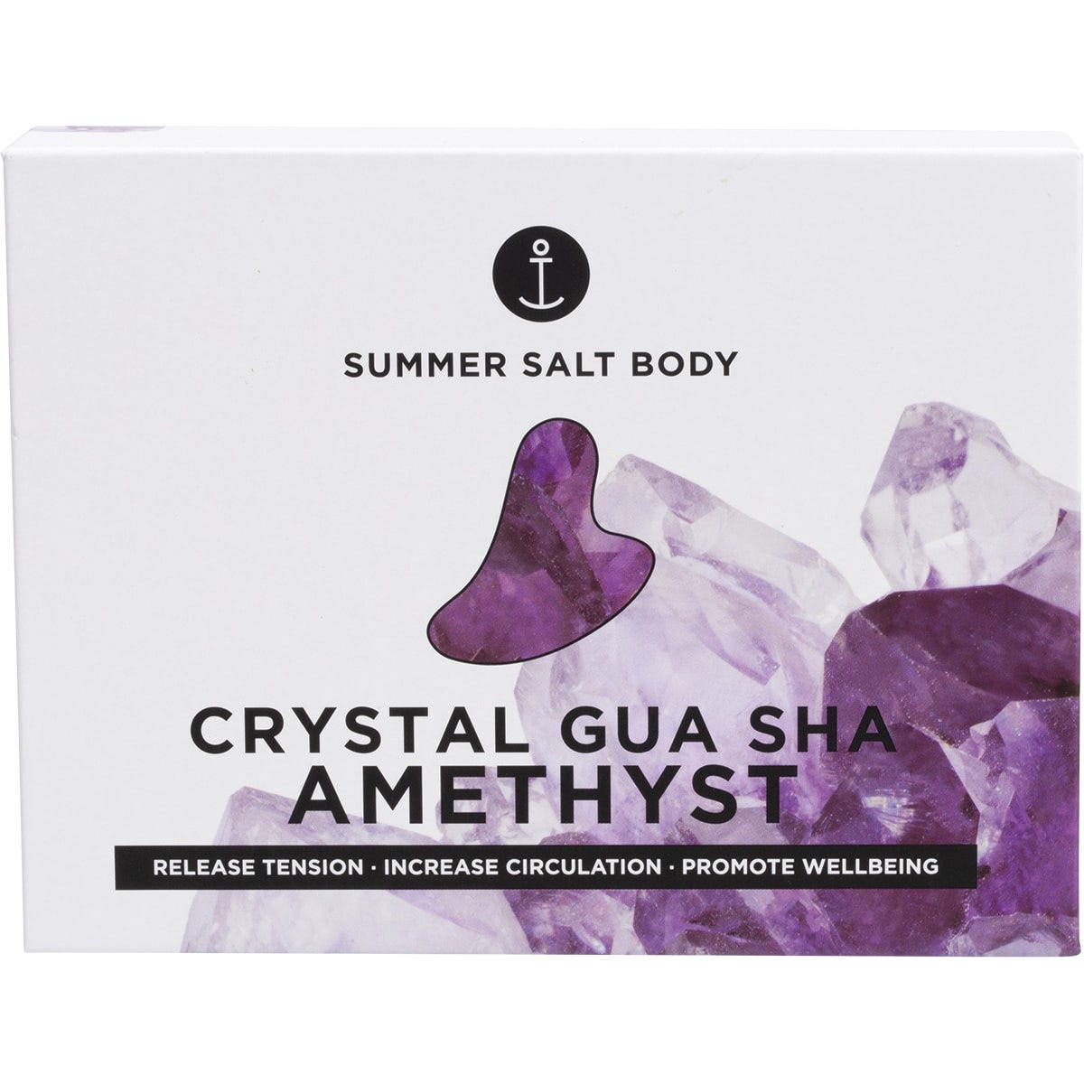 Summer Salt Body Crystal Gua Sha Amethyst