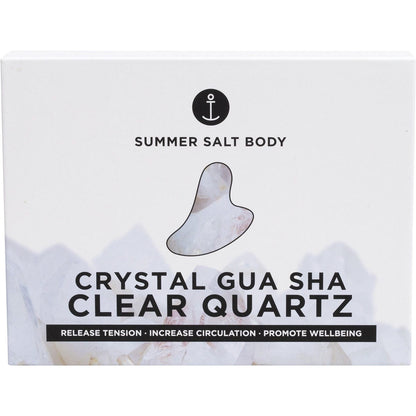 Summer Salt Body Crystal Gua Sha Clear Quartz