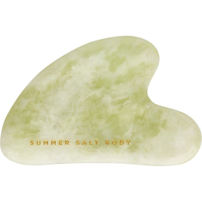 Summer Salt Body Crystal Gua Sha Green Jade