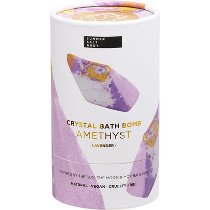 Summer Salt Body Crystal Bath Bomb Amethyst Lavender 110g