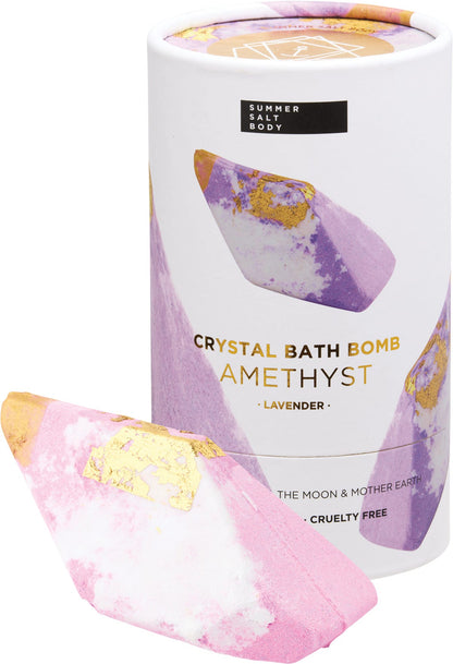 Summer Salt Body Crystal Bath Bomb Amethyst Lavender 110g