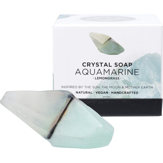 Summer Salt Body Crystal Soap Aquamarine Lemongrass 150g