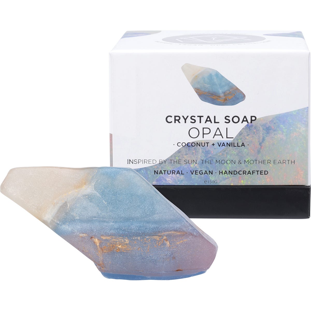 Summer Salt Body Crystal Soap Opal Coconut & Vanilla 150g