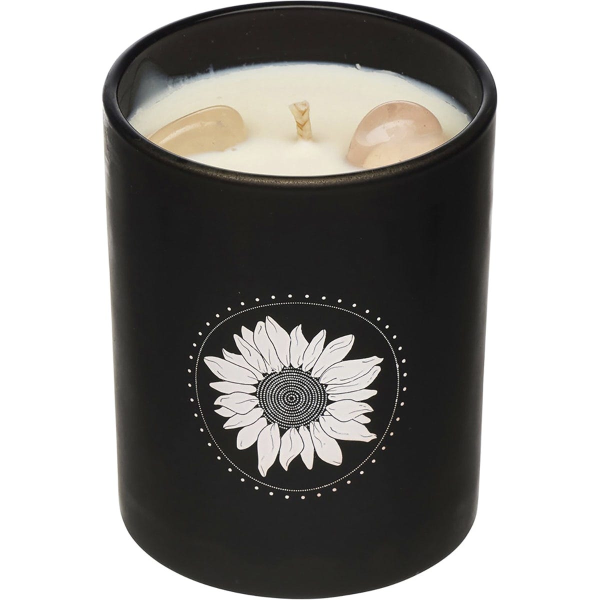 Summer Salt Body Crystal Infused Soy Candle Rose Quartz Salted Caramel