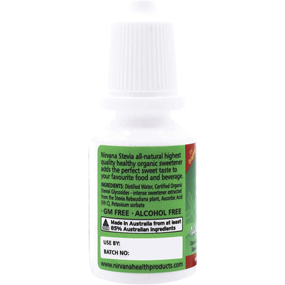 Nirvana Organics Stevia Liquid 15ml