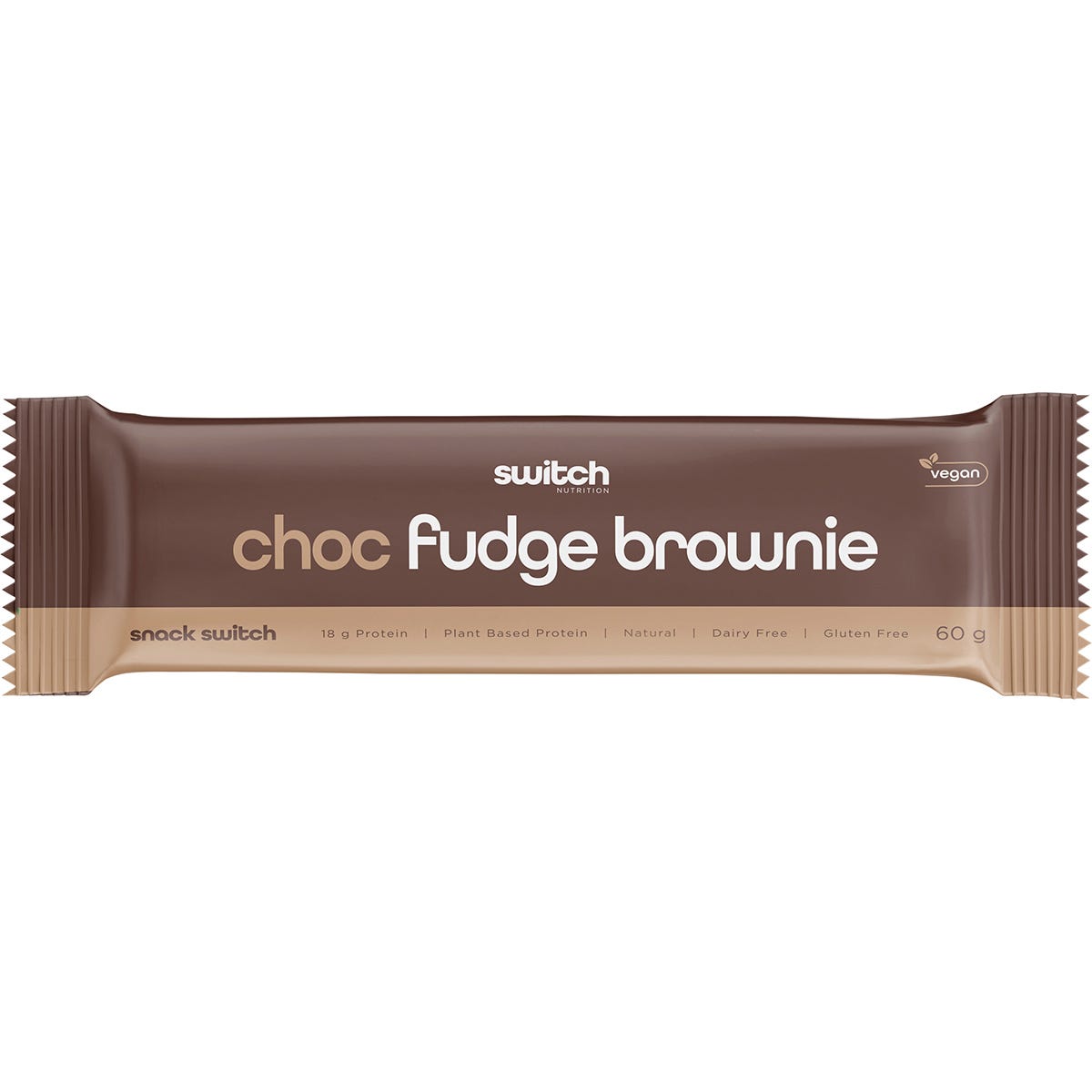 Switch Nutrition Protein Bar Plant Based Choc Fudge Brownie 12x60g