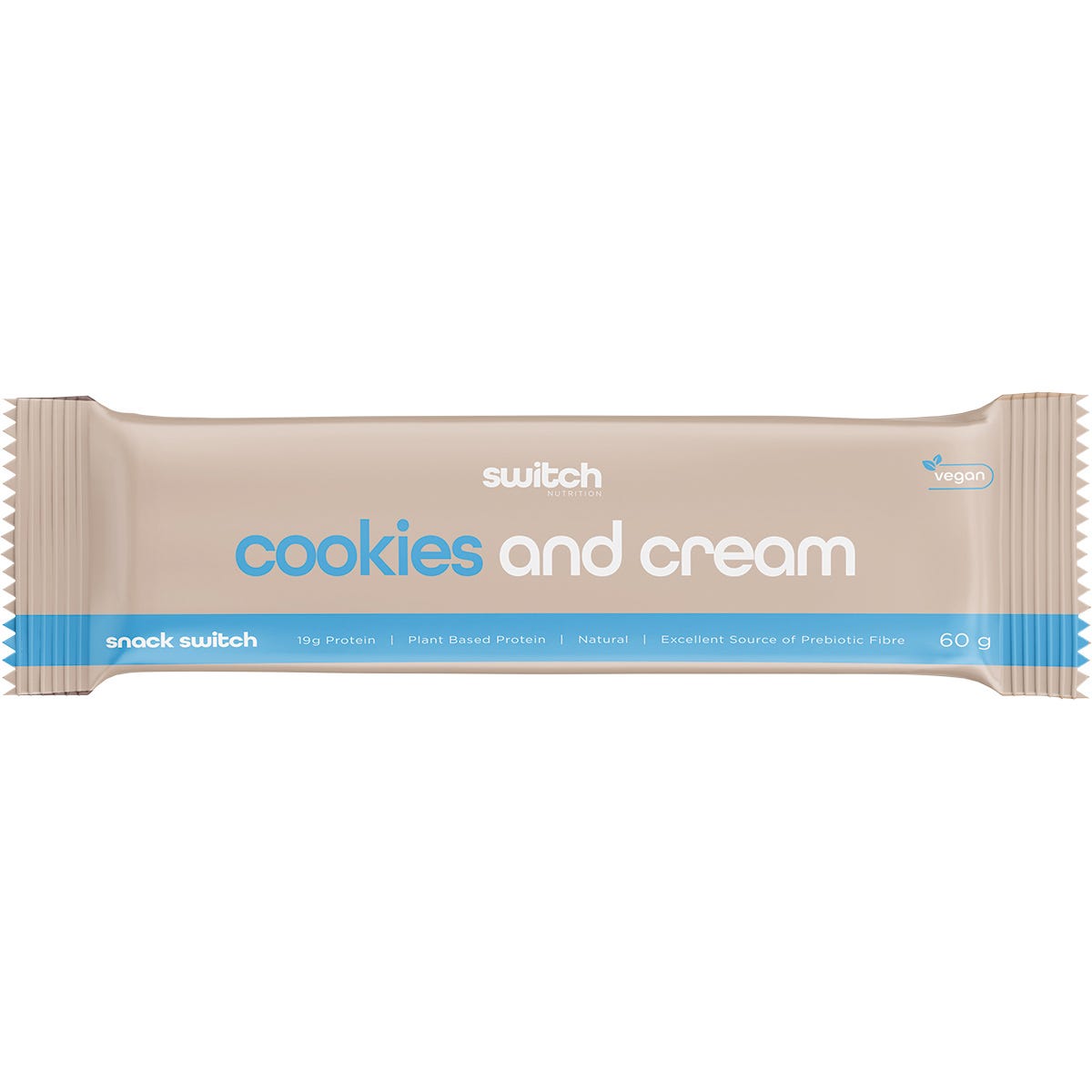 Switch Nutrition Protein Bar Plant Based Cookies and Cream 12x60g