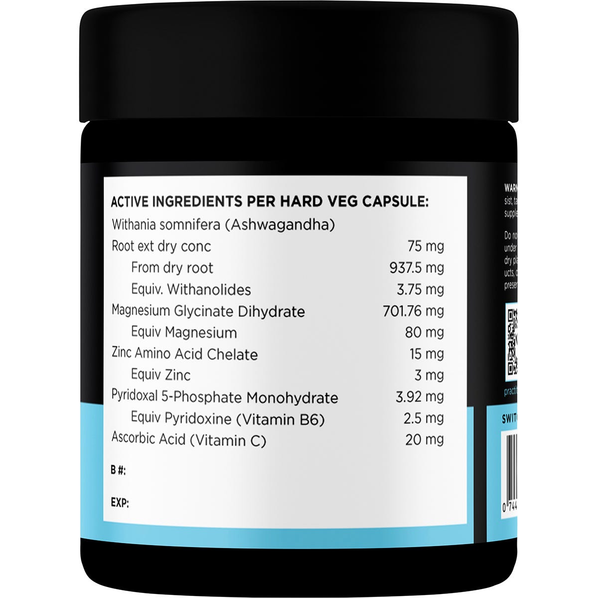 Switch Nutrition Adrenal Magnesium Support Formula Capsules 120 Caps