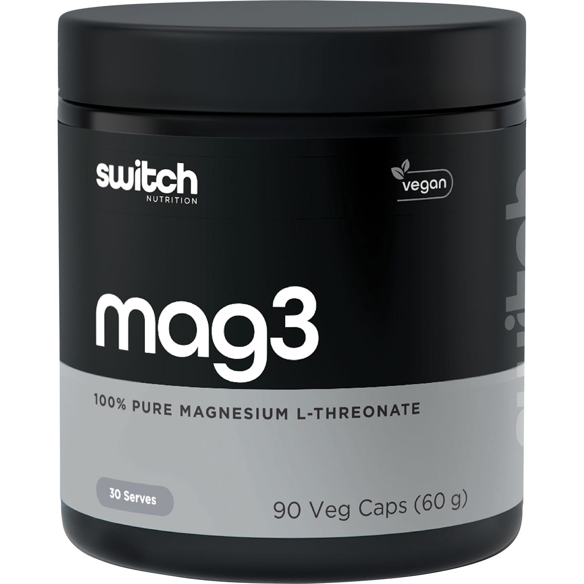 Switch Nutrition Mag3 100% Pure Magnesium L-Threonate 90 Caps