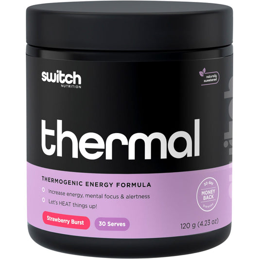 Switch Nutrition Thermal Thermogenic Energy Formula Strawberry Burst 120g