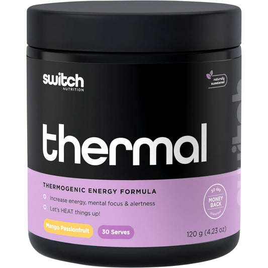 Switch Nutrition Thermal Thermogenic Energy Formula Mango Passionfruit 120g