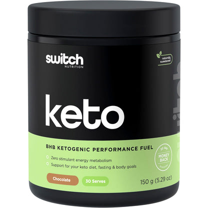 Switch Nutrition Keto BHB Ketogenic Performance Fuel Chocolate 150g