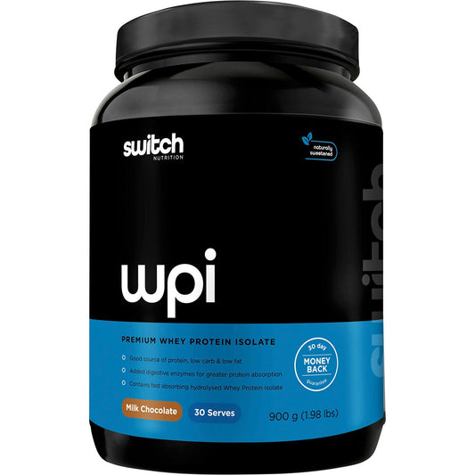 Switch Nutrition WPI Premium Whey Protein Isolate Milk Chocolate 900g