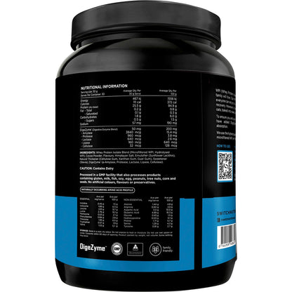 Switch Nutrition WPI Premium Whey Protein Isolate Milk Chocolate 900g